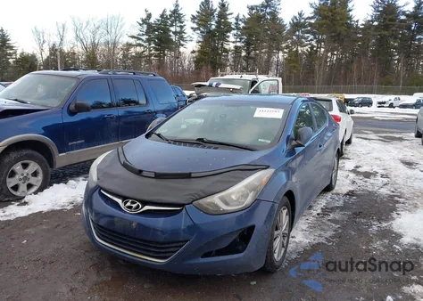 2016 Hyundai Elantra Se from USA, damaged, VIN 5NPDH4AE1GH654899